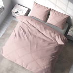 Pussilakanasetti „Crystal pink“. Hotelli pussilakanasetti, 140x200 cm, 200x200 cm, 200x220 cm