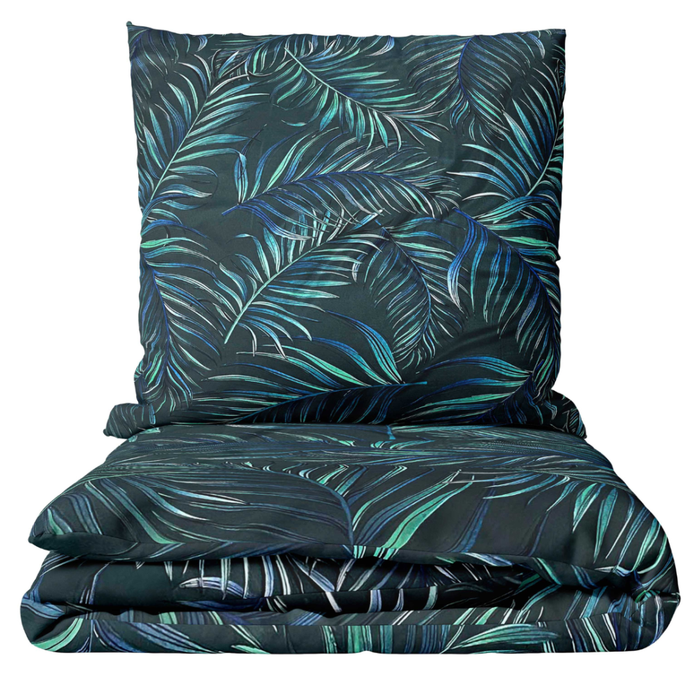 Pussilakanasetti „Fern Whisper“. Pussilakanasetti 140x200, 140x200 cm, 160x200 cm, 200x200 cm, 200x220 cm, 220x240 cm