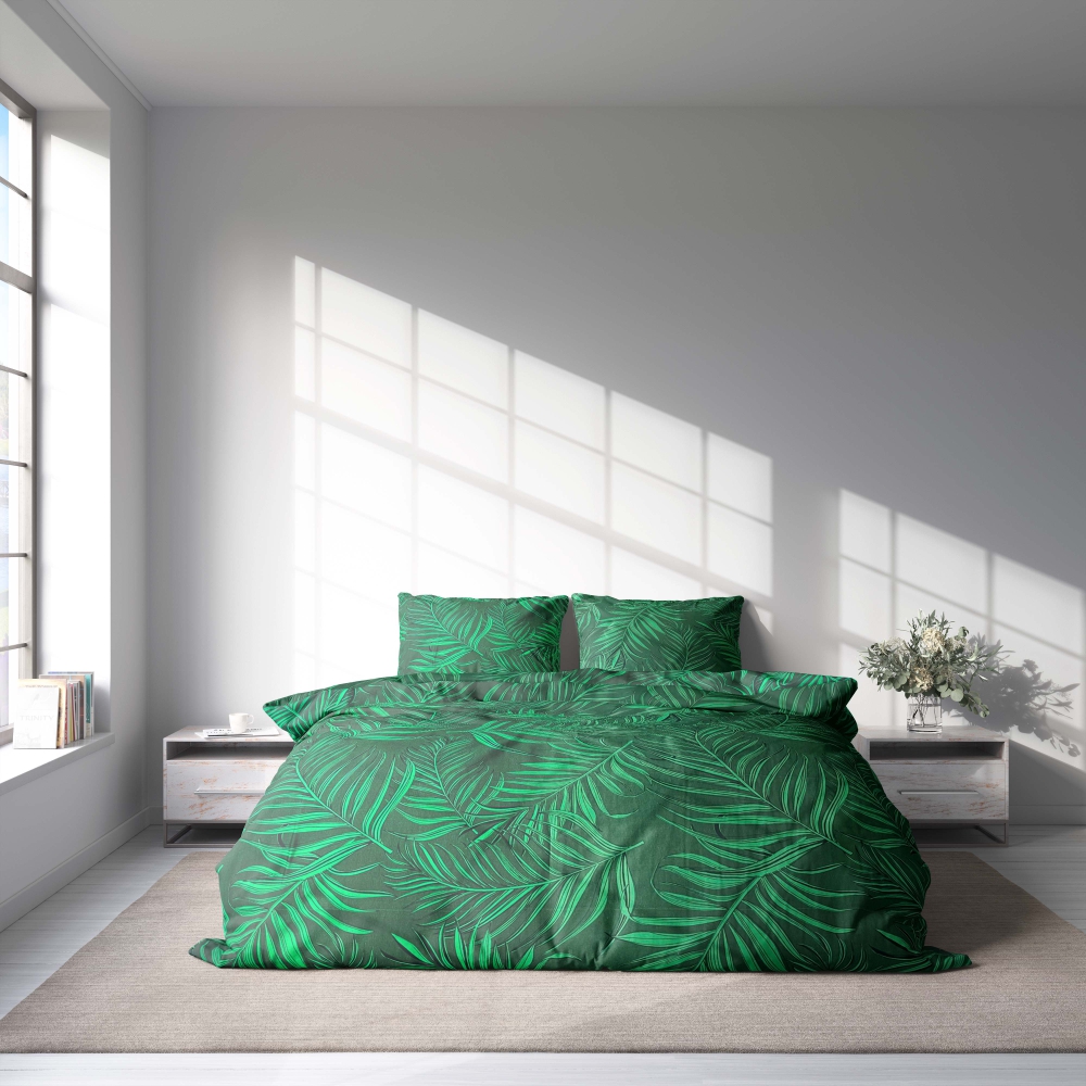 Pussilakanasetti „Fern“. Pussilakanasetti 140x200, 140x200 cm, 160x200 cm, 200x200 cm, 200x220 cm