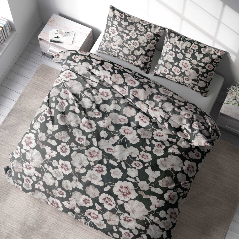 Pussilakanasetti „Floret“. Pussilakanasetti 140x200, 140x200 cm, 160x200 cm, 200x200 cm, 200x220 cm, 220x240 cm