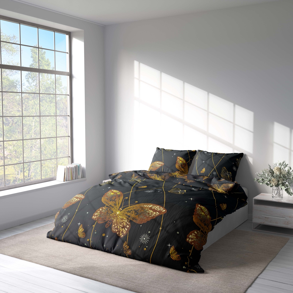 Pussilakanasetti „Flutter“. Pussilakanasetti 140x200, 140x200 cm, 200x200 cm, 200x220 cm, 220x240 cm