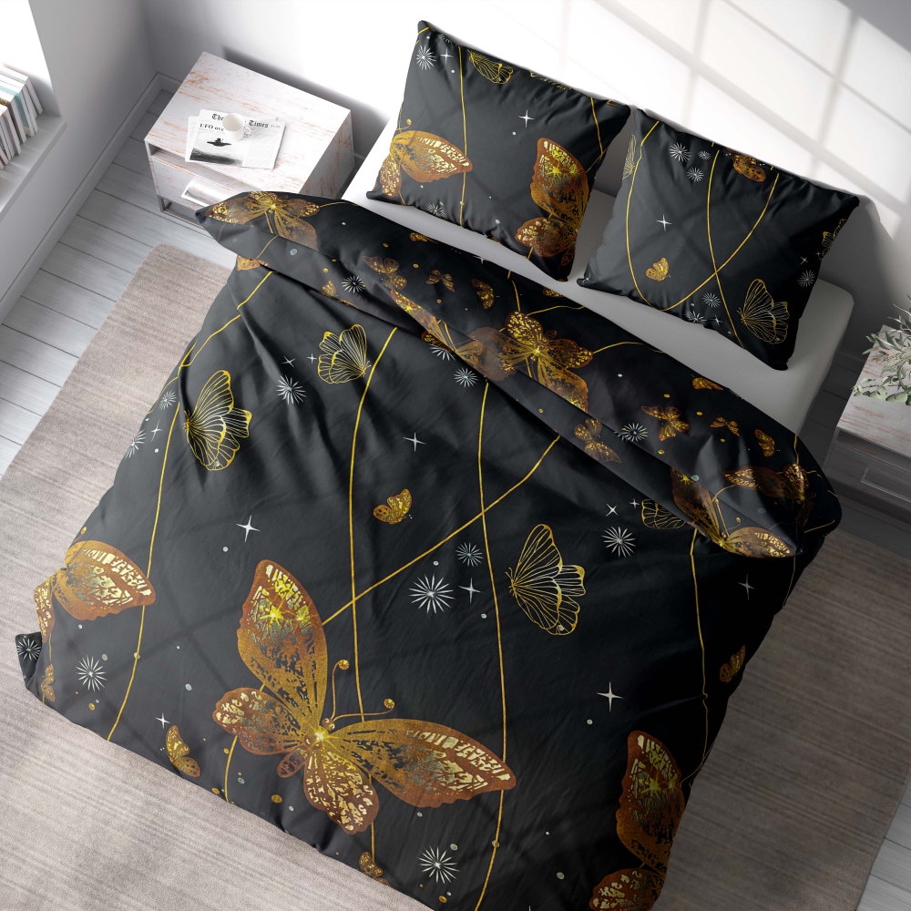 Pussilakanasetti „Flutter“. Pussilakanasetti 140x200, 140x200 cm, 200x200 cm, 200x220 cm, 220x240 cm