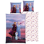 Pussilakanasetti „Frozen“. Puuvilla pussilakanasetti, 135x200 cm. Violetti ja sininen pussilakanasetti, jossa anna, elsa ja olaf. Pussilakanasetti „Frozen“. Puuvilla pussilakanasetti, 135x200 cm. Violetti ja sininen pussilakanasetti, jossa anna, elsa ja olaf.