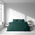 Pussilakanasetti „Green Stripes“. Pussilakanasetti 140x200, 140x200 cm, 160x200 cm, 200x200 cm, 200x220 cm