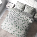 Pussilakanasetti „Greenery“. Pussilakanasetti 140x200, 140x200 cm