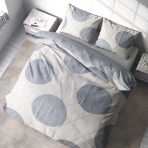 Pussilakanasetti „Grey Bliss“. Pussilakanasetti 140x200, 150x200 cm, 160x200 cm, 180x200 cm, 200x200 cm, 200x220 cm