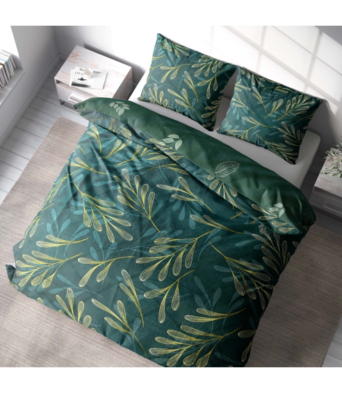 Premium satiinipussilakanasetti „Premium Laurel“. Satiinipussilakanasetti