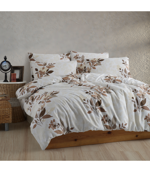 Pussilakanasetti „Libby Brown Flannel“. Puuvilla pussilakanasetti