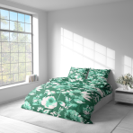 Pussilakanasetti „Lush Green“. Pussilakanasetti 140x200, 140x200 cm, 160x200 cm, 200x200 cm, 200x220 cm, 220x240 cm
