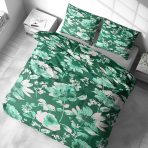 Pussilakanasetti „Lush Green“. Pussilakanasetti 140x200, 140x200 cm, 160x200 cm, 200x200 cm, 200x220 cm, 220x240 cm