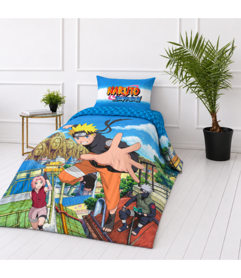 Pussilakanasetti „Naruto“. Puuvilla pussilakanasetti