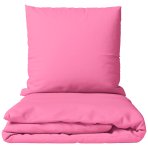 Pussilakanasetti „Momo“. Mikrokuitu pussilakana, 140x200 cm, 150x210 cm, 160x200 cm, 180x200 cm, 200x200 cm, 200x220 cm, 230x220 cm. Kirkkaan pinkki yksivärinen sileäpintainen pussilakanasetti