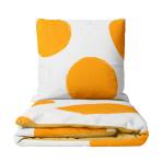 Pussilakanasetti „Orange Bliss“. Pussilakanasetti 140x200, 140x200 cm, 150x200 cm, 160x200 cm, 180x200 cm, 200x200 cm, 200x220 cm