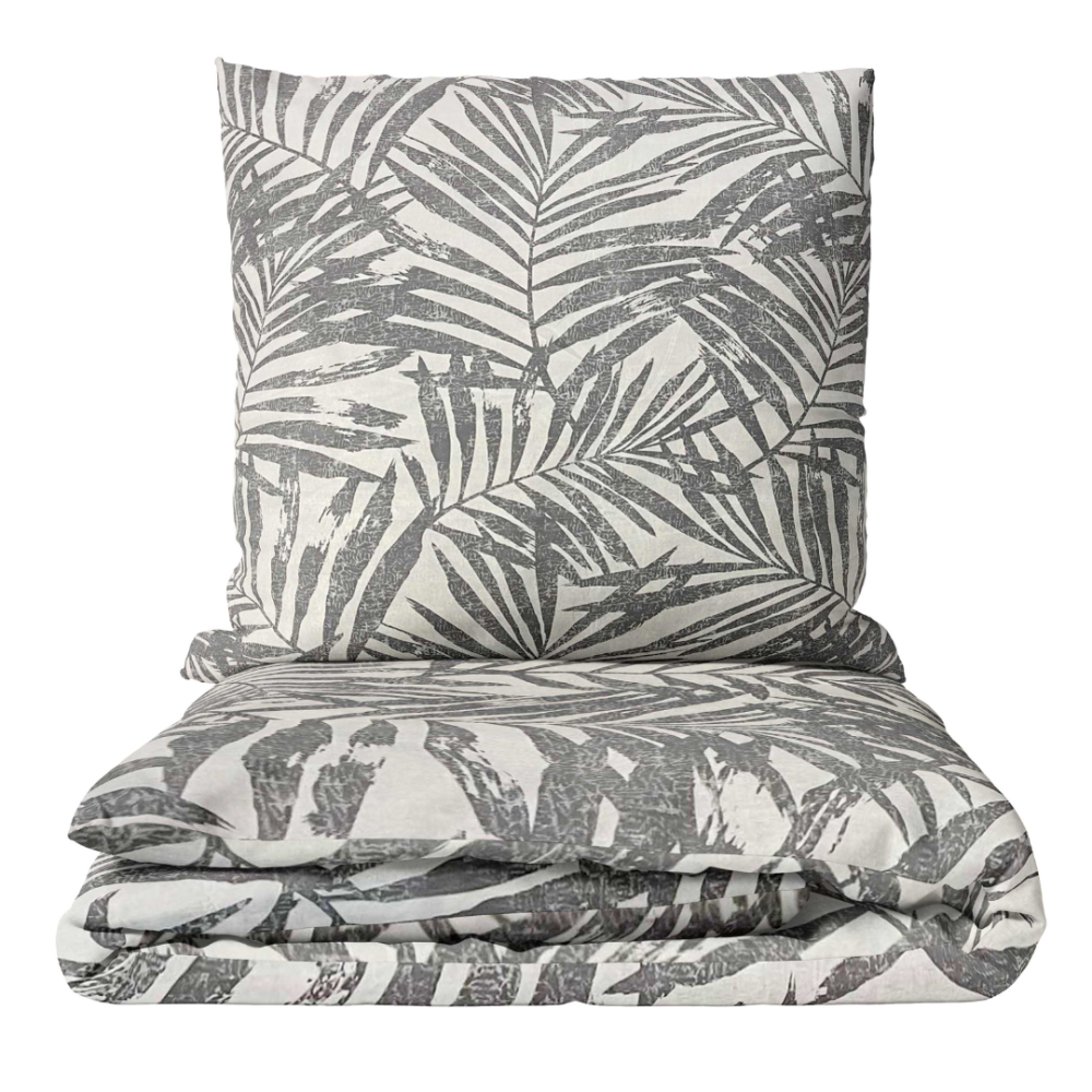 Pussilakanasetti „Palm Drift“. Pussilakanasetti 140x200, 140x200 cm, 160x200 cm, 200x200 cm, 200x220 cm, 220x240 cm