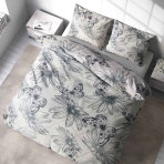 Pussilakanasetti „Wildflower“. Pussilakanasetti 140x200, 140x200 cm, 150x200 cm, 160x200 cm, 180x200 cm, 200x200 cm, 200x220 cm