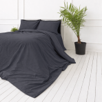 Percale pussilakanasetti „Dark Grey Percale“. Pussilakanasetti 150x210, 140x200 cm, 150x210 cm, 160x200 cm, 180x200 cm, 200x200 cm, 200x220 cm, 240x220 cm. Tummanharmaa pussilakana ilman koristekuvioita. Percale pussilakanasetti „Dark Grey Percale“. Pussilakanasetti 150x210, 140x200 cm, 150x210 cm, 160x200 cm, 180x200 cm, 200x200 cm, 200x220 cm, 240x220 cm. Tummanharmaa pussilakana ilman koristekuvioita.