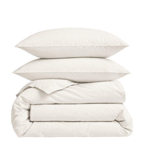 Percale pussilakanasetti „Snow White Percale“. Percale pussilakanasetti