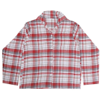 Pyjama „Red checks“, L, XL. Klassinen ruudullinen pyjama punaisen ja harmaan sävyissä