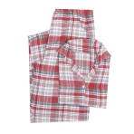 Pyjama „Red checks“, L, XL. Pehmeä pyjama punavalkoisella ruutukuviolla