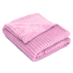 Viltti „Marshmallow Lily fleece blanket“. Viltit, 200x220 cm. Vaaleanpunainen viltti violetilla sävyllä
