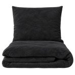 Plyysi pussilakanat „Minky Black“. Yksivärinen pussilakana, 200x220 cm. Musta plyysinen vuodevaatesetti elegantissa, syvässä sävyssä. Plyysi pussilakanat „Minky Black“. Yksivärinen pussilakana, 200x220 cm. Musta plyysinen vuodevaatesetti elegantissa, syvässä sävyssä.