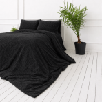 Plyysi pussilakanat „Minky Black“. Yksivärinen pussilakana, 200x220 cm. Tummasävyinen, yksivärinen musta plyysivuodevaatesetti. Plyysi pussilakanat „Minky Black“. Yksivärinen pussilakana, 200x220 cm. Tummasävyinen, yksivärinen musta plyysivuodevaatesetti.