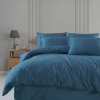 Premium satiinipussilakanasetti „Blue stone“
