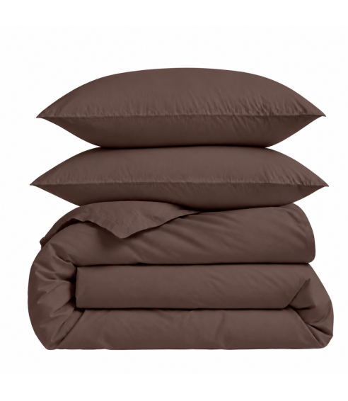 Premium satiinipussilakanasetti „Brown“. Satiinipussilakanasetti
