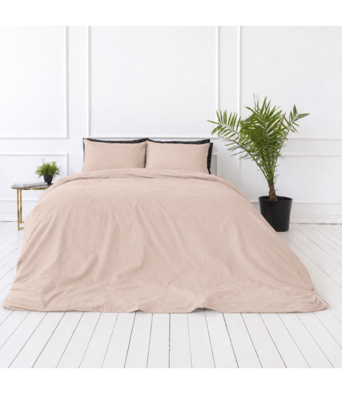 Premium satiinipussilakanasetti „Classic coffee sateen“. Satiinipussilakanasetti