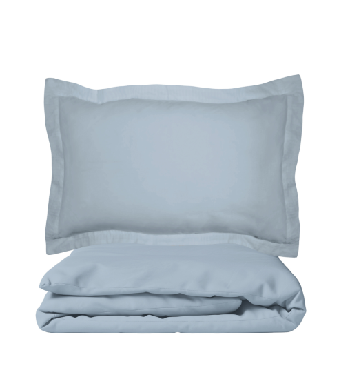 Premium satiinipussilakanasetti „Light blue“. Satiinipussilakanasetti