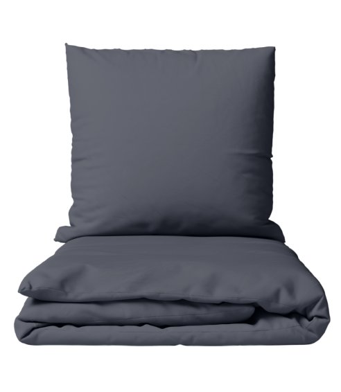 Premium satiinipussilakanasetti „Dark Grey sateen“. Satiinipussilakanasetti