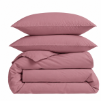 Premium satiinipussilakanasetti „Grape sateen“. Mako satiini vuodevaatteet, 140x200 cm, 150x210 cm, 160x200 cm, 180x200 cm, 200x200 cm, 200x220 cm, 240x220 cm. Dusty pink bedding set for a minimalist bedroom