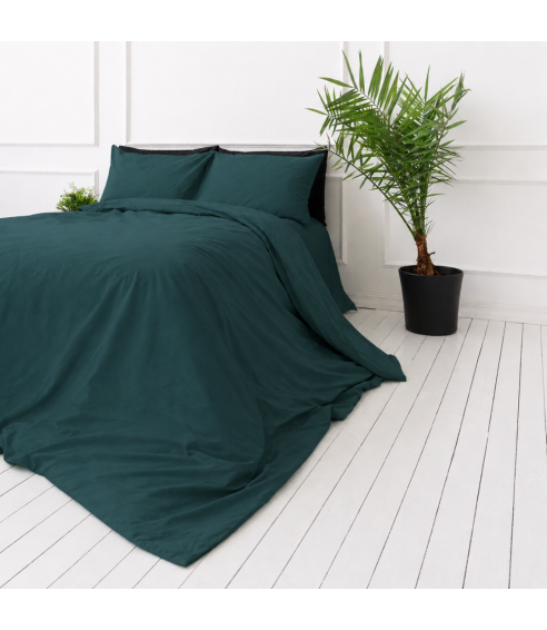 Premium satiinipussilakanasetti „Green Sateen“. Satiinipussilakanasetti