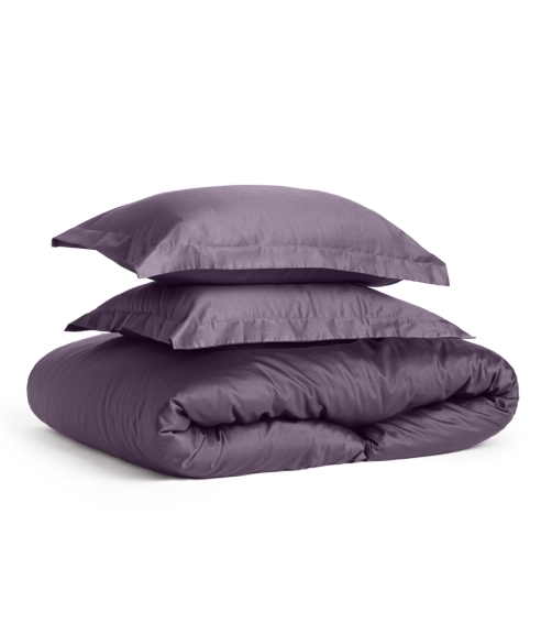 Premium satiinipussilakanasetti „Mauve“. Satiinipussilakanasetti