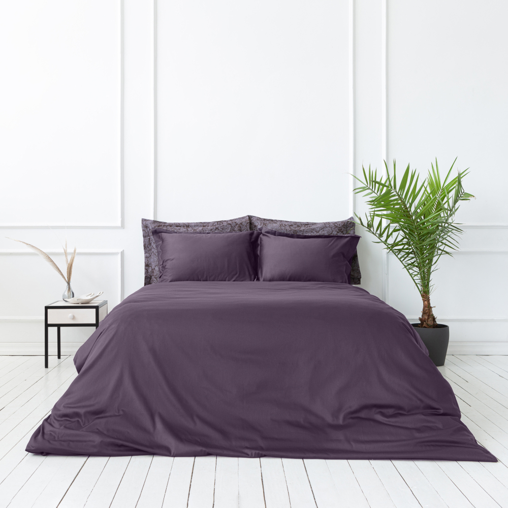 Premium satiinipussilakanasetti „Mauve“. Satiinipussilakanasetti, 140x200 cm, 200x200 cm, 200x220 cm, 220x240 cm