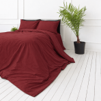 Premium satiinipussilakanasetti „Sun-dried Tomato sateen“. Mako satiini vuodevaatteet, 140x200 cm, 150x210 cm, 160x200 cm, 180x200 cm, 200x200 cm, 200x220 cm, 240x220 cm. Viininpunainen pussilakana ja tyynyliinat. Premium satiinipussilakanasetti „Sun-dried Tomato sateen“. Mako satiini vuodevaatteet, 140x200 cm, 150x210 cm, 160x200 cm, 180x200 cm, 200x200 cm, 200x220 cm, 240x220 cm. Viininpunainen pussilakana ja tyynyliinat.