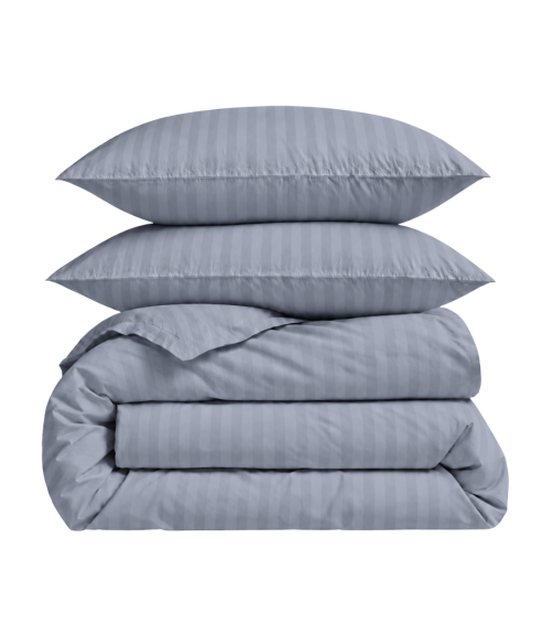 Premium satiinipussilakanasetti „Tradewinds Stripe Sateen“. Satiinipussilakanasetti