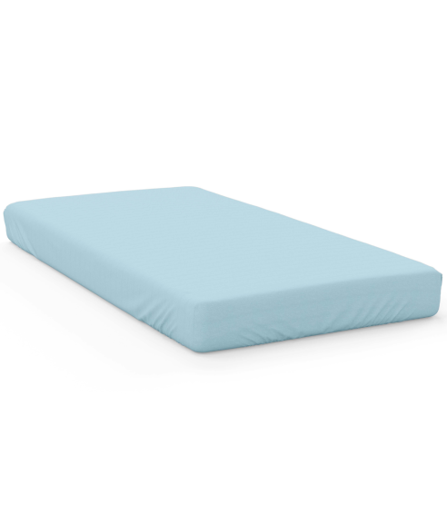 Satininė paklodė be gumos „Ice blue“. Lakana ilman kuminauhaa