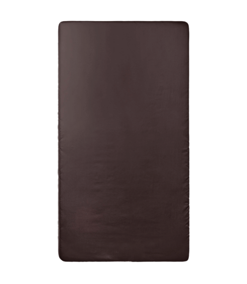 Satiini muotoonommeltu lakana „Brown Sateen“. Muotoonommeltu lakana 90x200