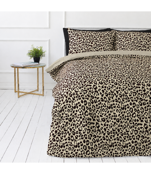 Satiinipussilakanasetti „Exotic Leopard“. Satiinipussilakanasetti