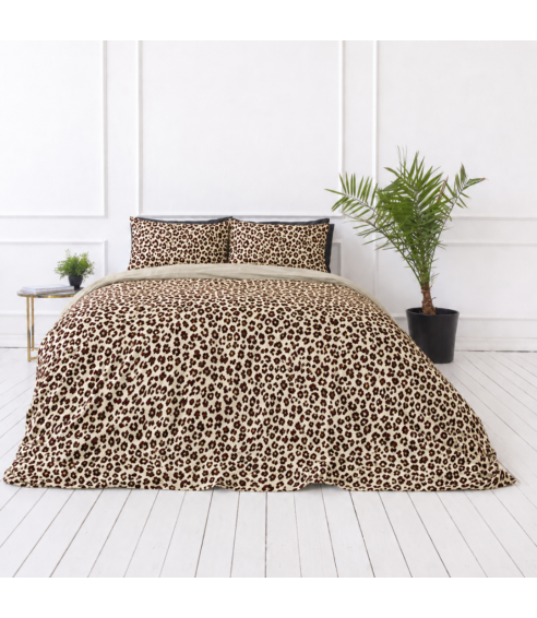 Satiinipussilakanasetti „Exotic Leopard“. Satiinipussilakanasetti