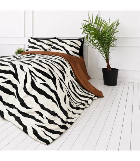 Satiinipussilakanasetti „Exotic Zebra“. Satiinipussilakanasetti