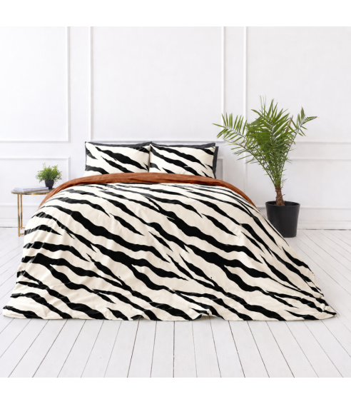 Satiinipussilakanasetti „Exotic Zebra“. Satiinipussilakanasetti