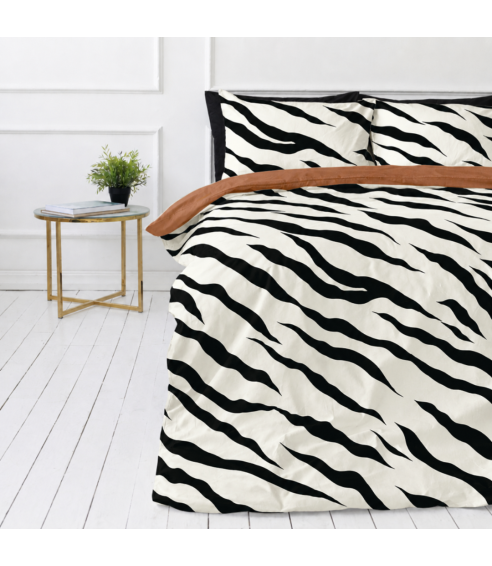 Satiinipussilakanasetti „Exotic Zebra“. Satiinipussilakanasetti