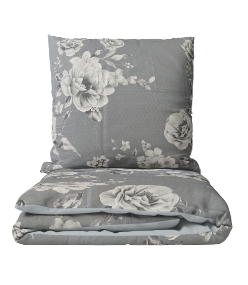 Premium satiinipussilakanasetti „Pivoine“. Satiinipussilakanasetti