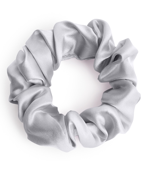 Silkki scrunchie „Platinum“. Hiuslenkit
