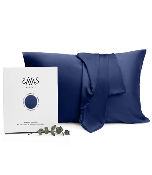 Silkkinen tyynyliina „Indigo“. Silkkityynyliinat