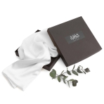 Silkkinen tyynyliina „Snow“. Silkkityynyliina
