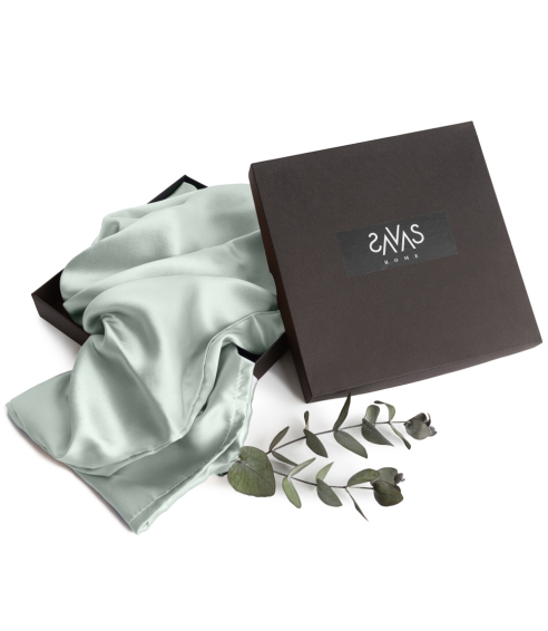 Silkkinen tyynyliina „Spearmint“. Silkkityynyliina