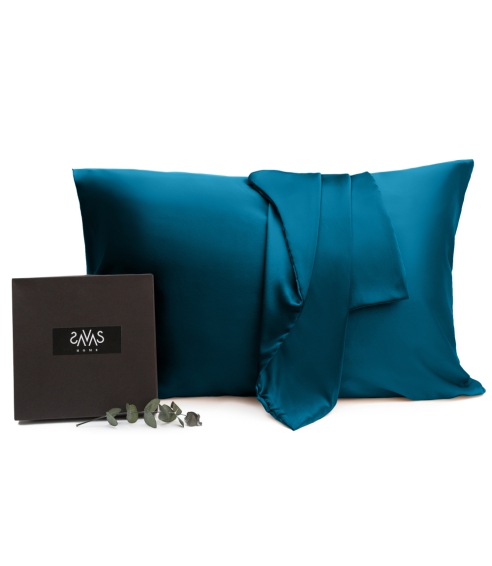 Silkkinen tyynyliina „Turquoise“. Silkkityynyliina